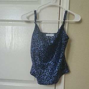 Flynn Skye Blue Leopard Print Cami